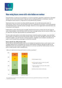De Politieke Barometer door Synovate: PvdA stijgt door