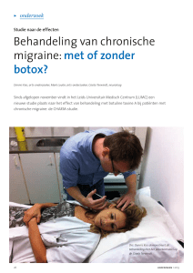 Behandeling van chronische migraine: met of zonder botox?