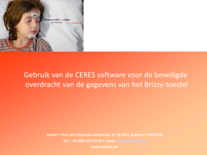 Gebruik van de CERES software voor de beveiligde