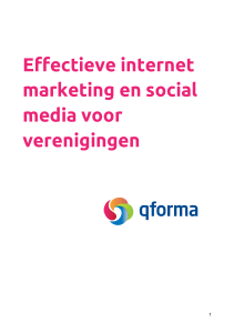 Effectieve internet marketing en social media voor