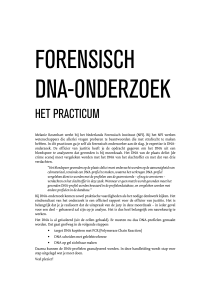 forensisch DNA-onderzoek practicumhandleiding DEF