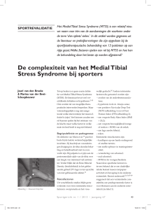 De complexiteit van het Medial Tibial Stress Syndrome bij sporters