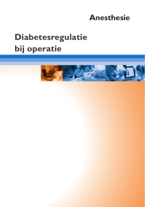 Diabetesregulatie bij operatie