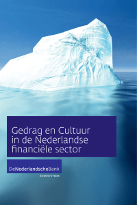 Gedrag en Cultuur in de Nederlandse financiële sector