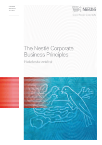 The Nestlé Corporate Business Principles