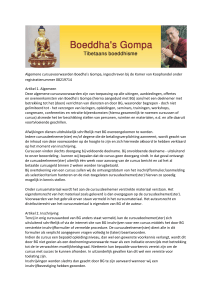 Algemene cursusvoorwaarden Boedha`s Gompa, ingeschreven bij