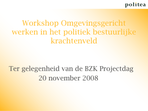 presentatie BZK projectdag