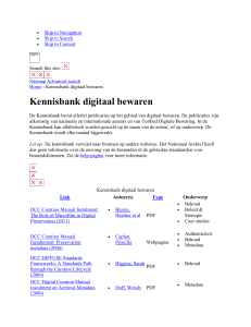 Kennisbank digitaal bewaren | National Archives of the Netherlands