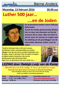 Luther 500 jaar… ….en de Joden - Protestantse Gemeente Sint