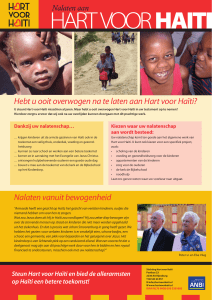 Folder nalaten Hart voor Haiti