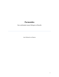 Parmenides binnen de linguistic turn