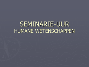 seminarie-uur humane wetenschappen