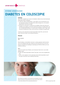 Diabetes en coloscopie - Jeroen Bosch Ziekenhuis