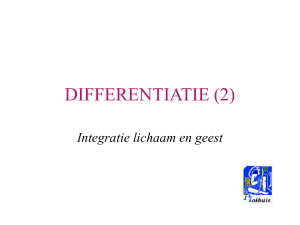 differentiatie (2)