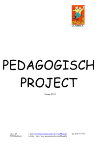 Pedagogisch project - Gemeenteschool Glabbeek