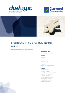 Dialogic rapport - Provincie Noord