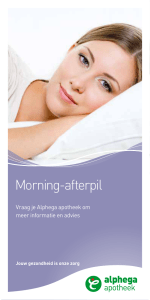 Morning-afterpil - Alphega apotheek