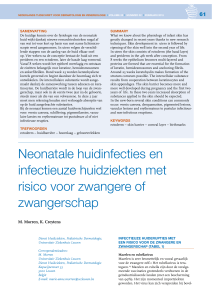Neonatale huidinfecties en infectieuze huidziekten met