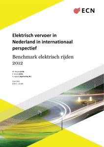Elektrisch vervoer in Nederland in internationaal perspectief