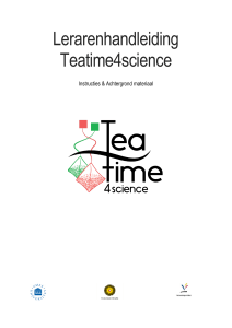 Lerarenhandleiding Teatime4science