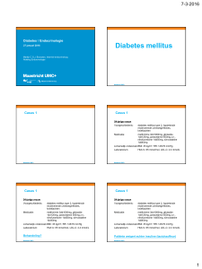 Diabetes mellitus