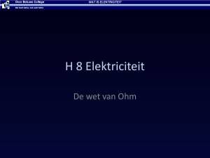 De wet van Ohm - betavakken.nl