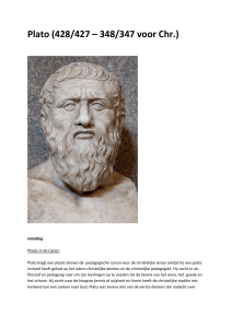 Plato (428/427 – 348/347 voor Chr.)