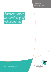 Botuline toxine behandeling bij volwassenen