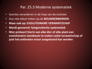 Par. 25.3 Moderne systematiek