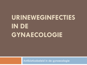 Urineweginfectie in de gynaecologie