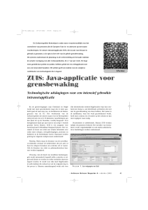 ZUIS: Java-applicatie voor grensbewaking