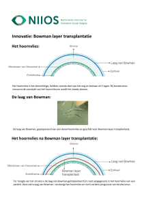 1604 Grafische toelichting Bowman layer transplantatie