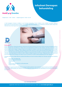 infosheet Dermapen behandeling