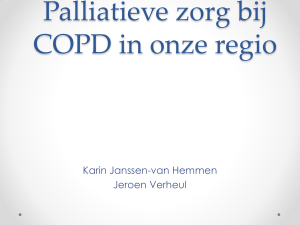 Werkgroep palliatieve zorg bij COPD