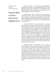 Negatief affect en achter - Tijdschrift voor Psychiatrie