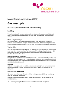 Gastroscopie - Endoscopisch onderzoek van de maag