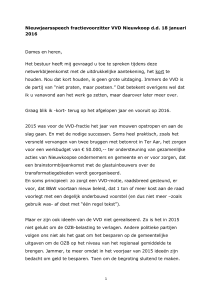 Nieuwjaarsspeech VVD Nieuwkoop 2016