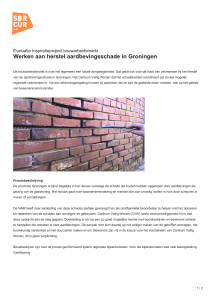 Werken aan herstel aardbevingsschade in Groningen