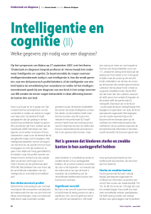 Intelligentie en cognitie (II)