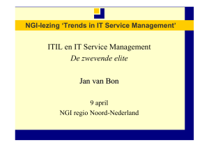 ITIL en IT Service Management De zwevende elite Jan - Inform-IT