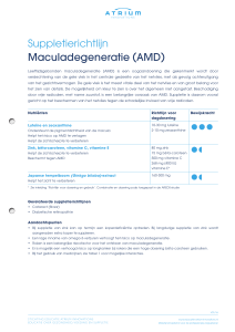 Suppletierichtlijn Maculadegeneratie (AMD)