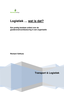 Logistiek … wat is dat?