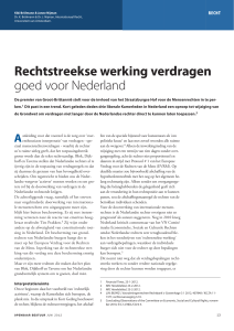Rechtstreekse werking verdragen goed voor Nederland