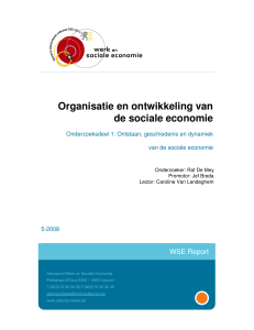 Organisatie en ontwikkeling van de sociale economie
