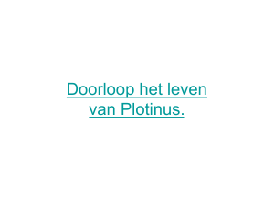 Doorloop het leven van Plotinus.