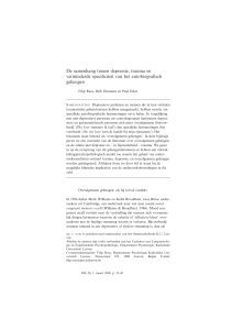 De samenhang tussen depressie, trauma en verminderde