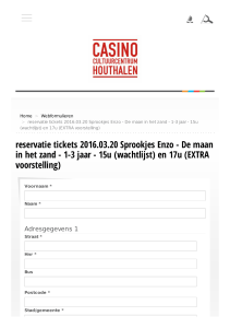 reservatie tickets 2016.03.20 Sprookjes Enzo - De maan in