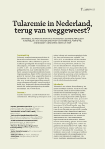 Tularemie in Nederland, terug van weggeweest?