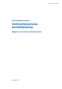 Contracteerproces eerstelijnszorg