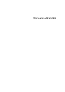Elementaire Statistiek